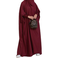 Abayas de prière en satin effet soie Daisy pour l'Aïd/Ramadan, grande taille, coupe ample, robe longue de soirée/formelle style moyen-oriental, manches chauve-souris