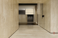 Carrelage mural en marbre rétro de grande taille, panneau en bois poli de couleur beige romaine
