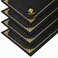 Porte-diplôme A4 personnalisé avec logo estampé à chaud, couverture rigide pour diplôme de remise de diplôme