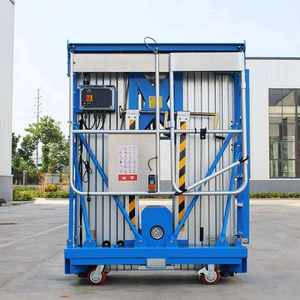 Plataforma Elevadora Eléctrica Hidráulica de Aluminio Tuotu <span class=keywords><strong>PL</strong></span>-56, Elevador de Brazo, Elevador de Mástil Vertical para Trabajo Aéreo, 0.6x0.6m para el Hogar - Product Image 5