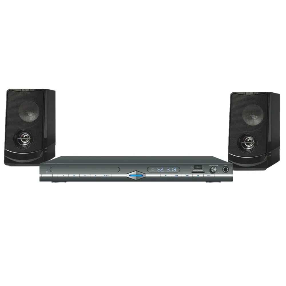 DVD-TKB313-REPRODUCTOR DE DVD para el hogar, dispositivo con 2 altavoces, mando a distancia y pantalla LED, USB, SD