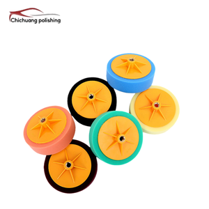 EVERTOOL Tampons de polissage et de lustrage plats de 6 pouces en éponge, matériau OEM, pour polisseuse de voiture, plaque de support de polissage requise - Product Image 4