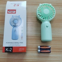 Ventilador de Mano Portátil Plegable y Económico 2024, Mini Ventilador de Exterior con Logotipo Personalizado, Batería Incluida, Plástico, el Mejor Regalo