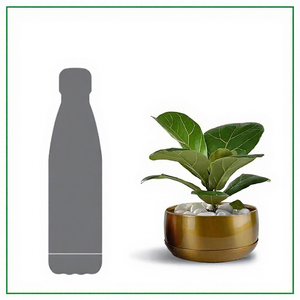 Maceta Moderna de Metal Dorado para Escritorio, Exhibición de Plantas Verdes de Interior - Product Image 3