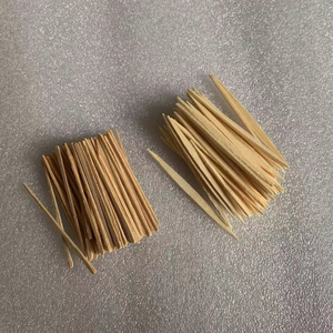 <span class=keywords><strong>Cure</strong></span>-<span class=keywords><strong>dent</strong></span> plat en <span class=keywords><strong>bois</strong></span> jetable à point unique/à double point d'eco-ami - Product Image 3
