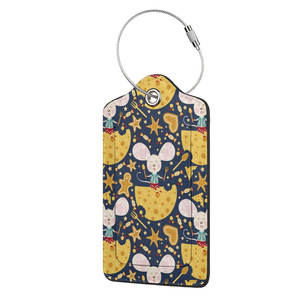 Étiquettes de bagages en cuir de haute qualité, accessoires de mariage, étiquette de bagage noire personnalisée avec carte en papier, étiquettes de bagages en cuir - Product Image 4