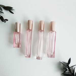 Botella de perfume de pulverizador recargable redonda y cuadrada vacía Rosa 5ml 10ml 15ml botella de spray de vidrio de niebla fina portátil - Product Image 2