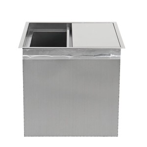 Thương mại ngoài trời và thanh trạm Ice bin 48qt Xô đá lạnh rượu bia Ice ngực với bản lề Bìa - Product Image 4