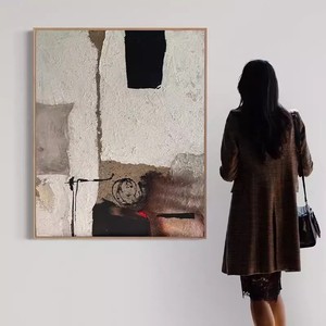 Arte Minimalista Creativa in Rilievo 3D Dipinta a Mano con Texture |   Scultura Astratta Personalizzata per Case di Design - Product Image 2