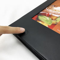 Carte de menu LED double face rechargeable pour table – Présentoir lumineux pour menu