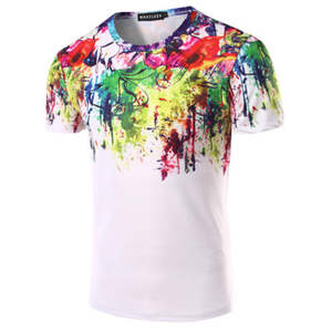 เสื้อยืดพิมพ์ลายสไตล์ระเหิด,เสื้อยืดพิมพ์ลายสไตล์อินดี้เรโทรเสื้อยืด Selvagio - Product Image 4