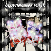 Masque Lumineux LED en Plumes de Renard pour Fêtes, Événements et Spectacles – Vente en Gros, Décoration DIY – Offre Spéciale