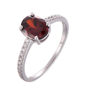 مجوهرات فضة مصير بيضاوية مقطعة من الأحجار الكريمة خاتم خطوبة زفاف أخضر للنساء - Product Image 5