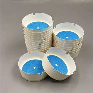 Disposable Smokeless <b>Biodegradable</b> <b>Paper</b> Ashtray Fire Resistant Portable Tray for Office Home - Product Image 1