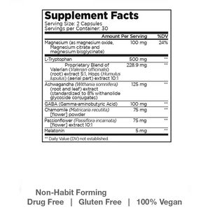 Cápsulas de Suplemento para Dormir para Adultos, Veganas, de Marca Privada, con Melena de León, L-Teanina, Glicinato de Magnesio, Piperina, Ashwagandha, para la Memoria - Product Image 6