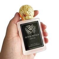 Autocollants de bouteille de parfum d'étiquette de logo imprimé personnalisé avec adhésif de marquage à chaud de feuille d'argent