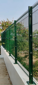 Top bán ngoài trời Nhiệt mạ kẽm 3D cong Hàn an ninh hàng rào Bảng điều chỉnh sơn tĩnh điện kết thúc cho vườn hàng rào sử dụng trang trí - Product Image 2