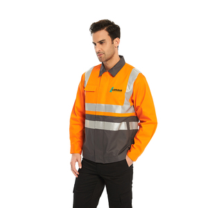 <span class=keywords><strong>Camicie</strong></span> industriali australiane camicia di sicurezza con nastro adesivo da uomo in cotone ad alta visibilità conforme a AS/NZS - Product Image 5