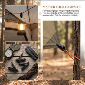 Clips y Ganchos Tipo Cocodrilo para Tiendas de Campaña con Inversión para Fijación a Prueba de Viento <span class=keywords><strong>en</strong></span> Campamentos al Aire Libre - Product Image 2