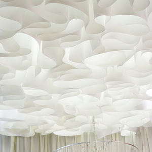 Decoraciones de Techo Rectangulares Modernas de Papel Texturizado Francés Martina, Color Beige Elástico, para Bodas - Product Image 4