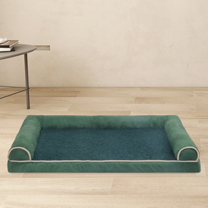 Nouveau canapé pour animaux de compagnie rectangulaire d'<span class=keywords><strong>Amazon</strong></span>, lit pour chien et chat, amovible et lavable, en <span class=keywords><strong>peluche</strong></span> pour toutes les saisons - Product Image 2
