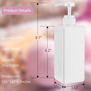 Wholesale 500ml Square <b>Plastic</b> <b>Bottles</b> 200/300/750/1L <b>Empty</b> Screen Printed <b>Bottles</b> for Body Lotion Essential Oil & Shampoo - Product Image 3
