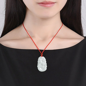 Colgante de Jadeíta Natural de Grado A de Myanmar, Modelo SX03, 12 Colgantes de Animales del Zodiaco, Colgante de Cerdo, Jade Certificado por la Comisión Nacional de Tasación - Product Image 4