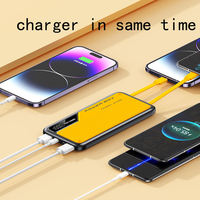 Batterie externe portable haute capacité 20000mAh avec charge rapide 22,5W, panneau solaire, affichage LED, entrées/sorties Type-C et Micro USB