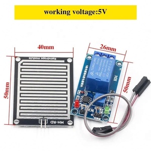 เซ็นเซอร์ตรวจจับฝน Dongheng 12V โมดูลตรวจจับฝน ปรับระดับได้ ตัวควบคุมรีเลย์เซ็นเซอร์ฝน สำหรับการตรวจสอบสภาพอากาศ - Product Image 2