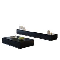 Meuble TV et table basse en bois massif de style moderne et simple avec tiroir de rangement Ougoo SF-2148 pour salon