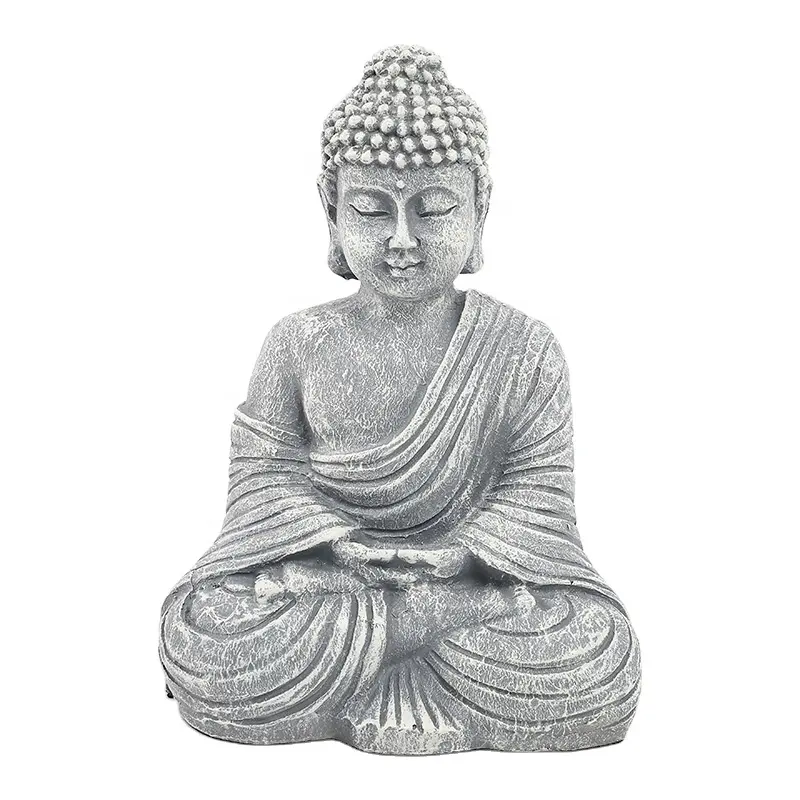 Artisanat en résine populaire méditation religieuse bouddhisme figurine assis statues de bouddha