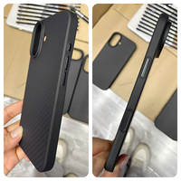 Vente en gros ultra-mince pour étui de téléphone ondulé en Kevlar pour iPhone pour Samsung pour Huawei Honor en fibre d'aramide rare téléphone portable