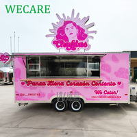 WECARE Camion de restauration rapide personnalisé Achat Taco Burger Pizza Camion Mobile Limonade Jus Café Bar Remorque entièrement équipée