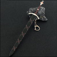 Porte-clés Mini épée d'Arthur Dayni de 22cm, modèle de jeu de trône en métal porte-clés pour collection