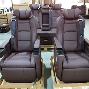 Asiento de cuero reclinable para coche, asiento eléctrico de lujo Vip para Hiace Coaster Sprinter Vito V class V250