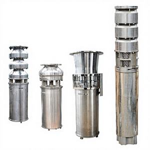 Pompe submersible à puits profond en acier inoxydable pare-balles, haute pression, 7,5-410 kW, débit de 9-2500 m³/h pour le relevage de l'eau de puits - Product Image 1