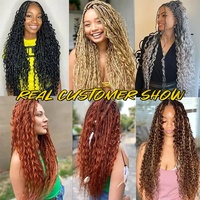 Cheveux humains en vrac non traités Deep Wave pour tressage, sans trame, cheveux vierges bruts, 10-30 pouces, double épaisseur, fournisseur de cheveux humains