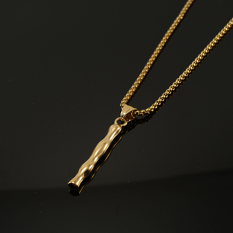 Gold single pendant-I