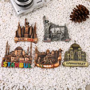 Tourisme créatif 3D Vintage New York <span class=keywords><strong>Venise</strong></span> City Architecture Aimant de réfrigérateur Nouvel alliage Souvenir avec style résine magnétique - Product Image 1