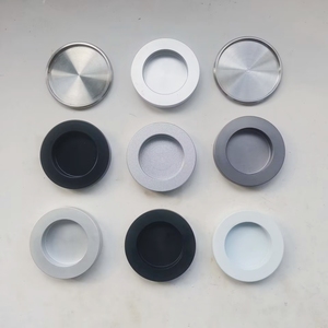 Moderne 59Mm Dia Aluminium Mini Deurknop Handvat Zwart Grijs Satijn Geanodiseerd Wit Verf Glas Hout Schuifdeur Badkamerdeur Geoptimaliseerd - Product Image 1