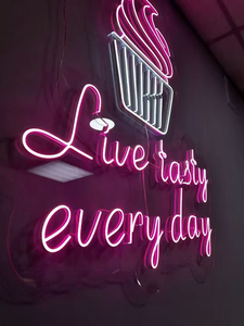 Enseigne néon personnalisée en cristal gratuite – Bande LED néon murale personnalisée IP67 pour chambres et fêtes, sans frais de conception, décor dimmable - Product Image 2