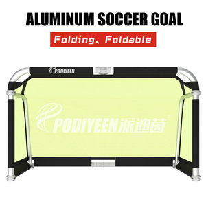 PODIYEEN Customization Football <strong>Goal</strong> Lightweight <strong>Foldable</strong> Frame Aluminum Soccer <strong>Goal</strong> for Outdoor Training and Matches - Product Image 1