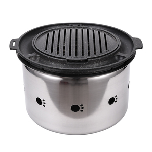 Estufa de barbacoa de cocina de acero inoxidable comercial de alta calidad, resistente a la corrosión, inferior humo, parrilla de carbón para barbacoa - Product Image 1