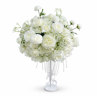 Centre de table moderne en soie et plastique, fait main, longue durée, avec arrangement floral artificiel pour bouquet