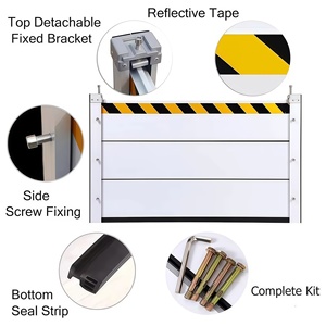 Barrière anti-inondation industrielle robuste, système mural modulaire en alliage <span class=keywords><strong>d</strong></span>'aluminium T5 avec service de <span class=keywords><strong>d</strong></span>écoupe pour la <span class=keywords><strong>d</strong></span>éfense des propriétés - Product Image 6