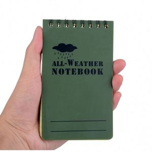 Carnet tactique imperméable en PVC - Bloc-notes spirale vert toutes saisons pour les amateurs de plein air et les professionnels - Cadeau - Product Image 2