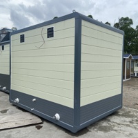 Toilettes portables modulaires de luxe pour l'extérieur, toilettes préfabriquées publiques mobiles pour usage extérieur