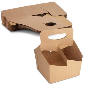 Tùy Chỉnh Màu 6-Gói Tái Chế Giấy Kraft Sóng Hộp Các Tông Rượu Vang Bia Chai Tàu Sân Bay Chủ Cho Nước Trái Cây Trà Vớ - Product Image 1