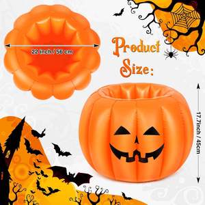 Halloween Portable Inflatable Pumpkin <b>Cooler</b> Thermal 60L Eco-Friendly Water-Resistant for Drinks and <b>Cans</b> Storage - Product Image 6