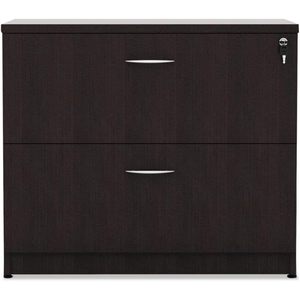 Archivador Lateral Alera Serie Valencia con 2 Cajones para Documentos Tamaño Legal/Carta, Color Espresso, 34 x 22.75 x 29.5 Pulgadas, para Oficina o Taller, Panel de Madera - Product Image 4